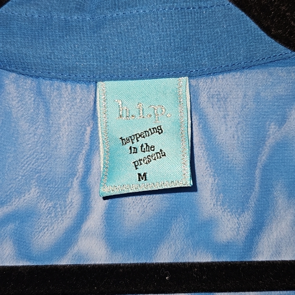 Blue Button Up Tank - Picture 2 of 3